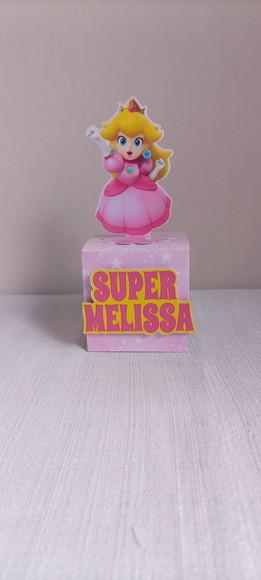10 Caixa Cubo com Letra Peach