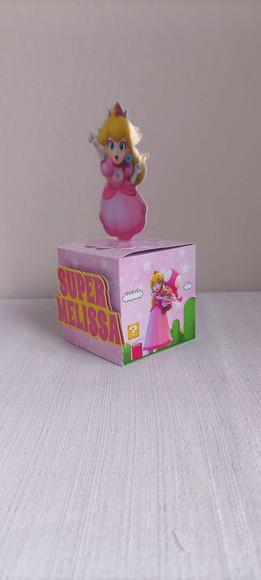 10 Caixa Cubo com Letra Peach