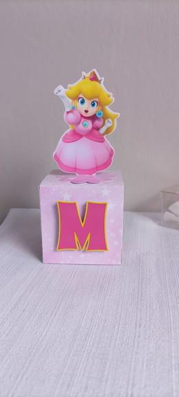 10 Caixa Cubo com Letra Peach