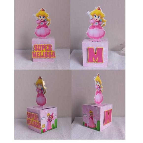 10 Caixa Cubo com Letra Peach