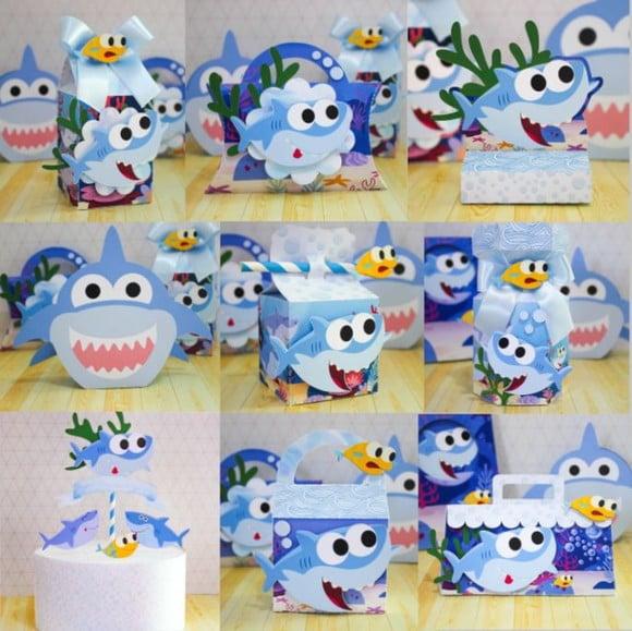 40 Lembrancinhas Baby Shark