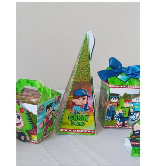 40 Lembrancinhas Hobin Hood Gamer Minecraft