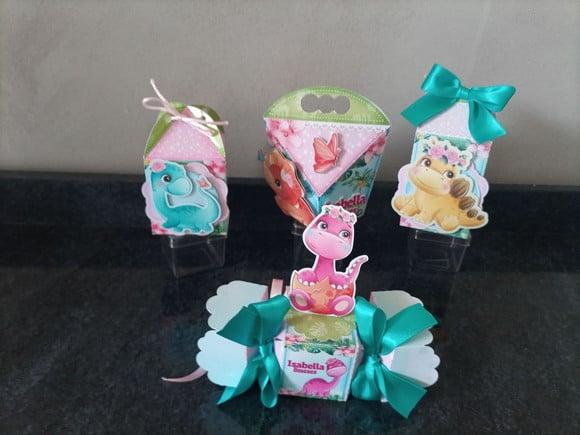 40 Personalizados Dinossauros Menina
