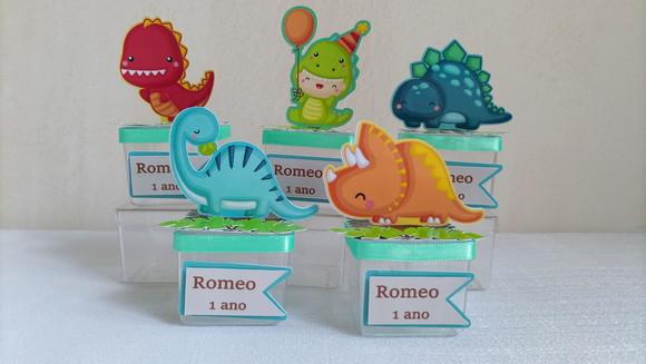 Caixinhas Acrílica Dino Baby
