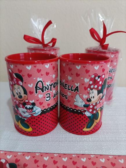 Cofrinhos Personalizado Minie Vermelha