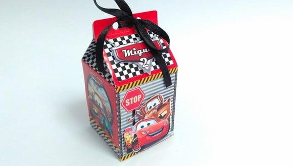 Kit 20 Caixa Milk Carros