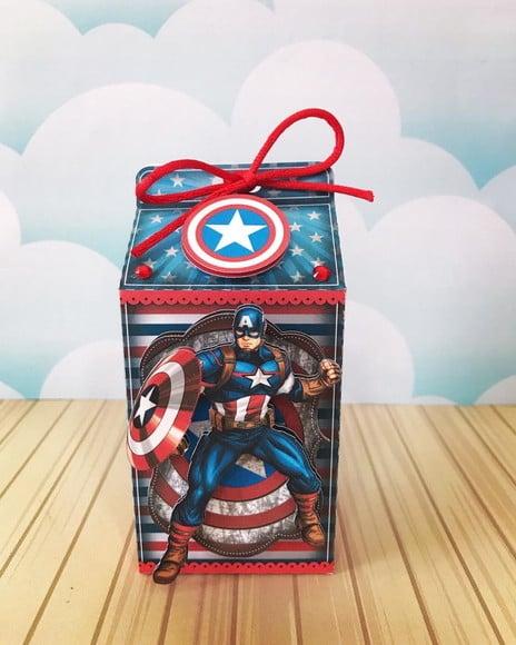Kit 20 Caixas Capitão América +brinde