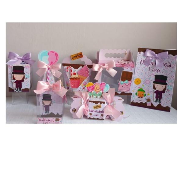 Kit 40 Caixas Fabrica de Chocolate