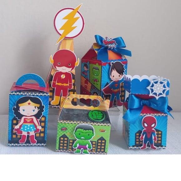 Kit 50 Peças Super Herois Cute