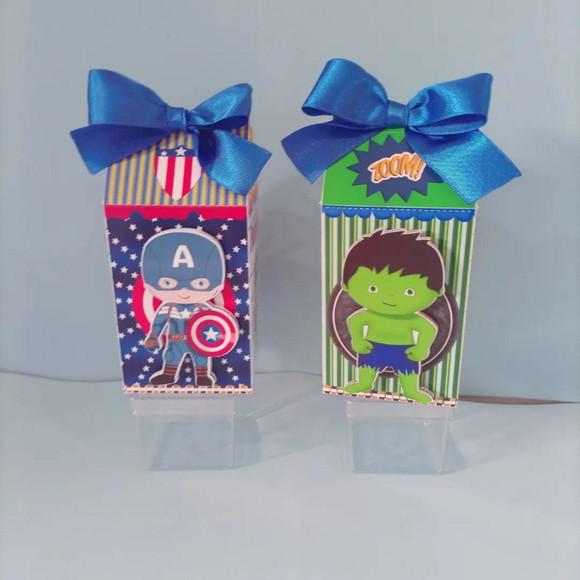 Kit 60 Peças Super Herois Cute