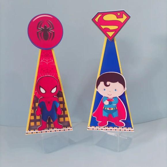 Kit 60 Peças Super Herois Cute