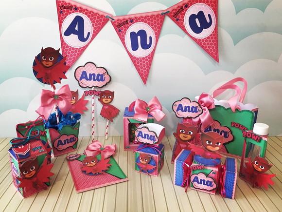 Kit Festa Corujita Maskers Menina