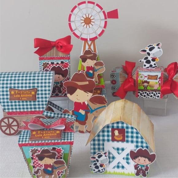 Kit Festa Fazendinha Menino 50 Peças