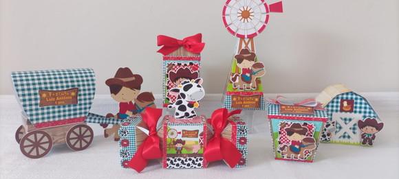 Kit Festa Fazendinha Menino 50 Peças
