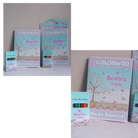 Livrinho para Colorir Jardim das Borboletas