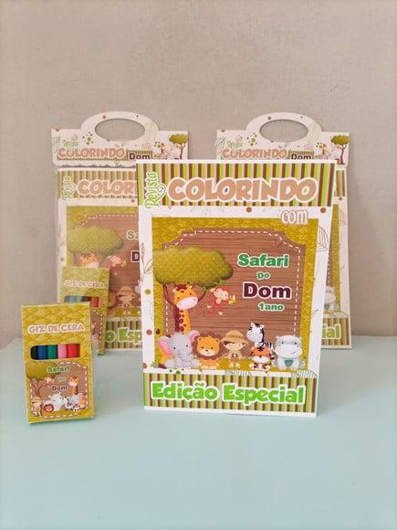 Revistinha para Colorir Safari ( Varios Temas )