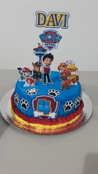 Topo de Bolo Patrulha Canina