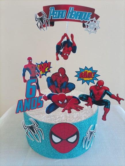 Topo de Bolo Super Heróis