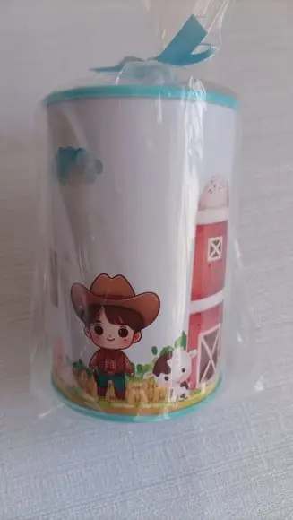 10 Cofrinhos Fazendinha Menino