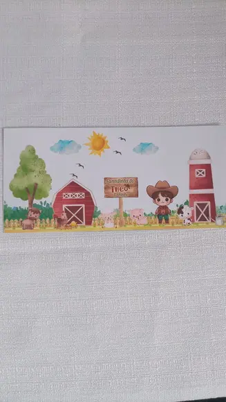 10 Cofrinhos Fazendinha Menino
