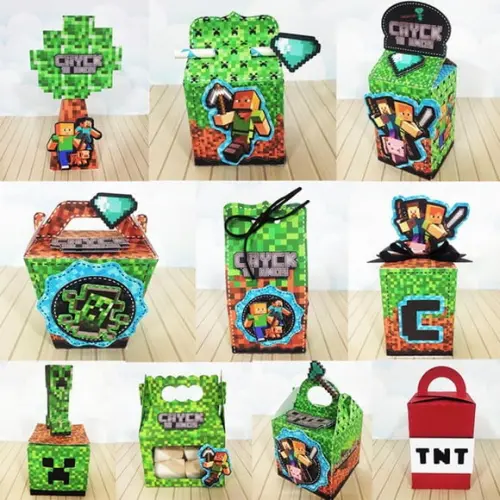 40 Lembrancinhas Minecraft