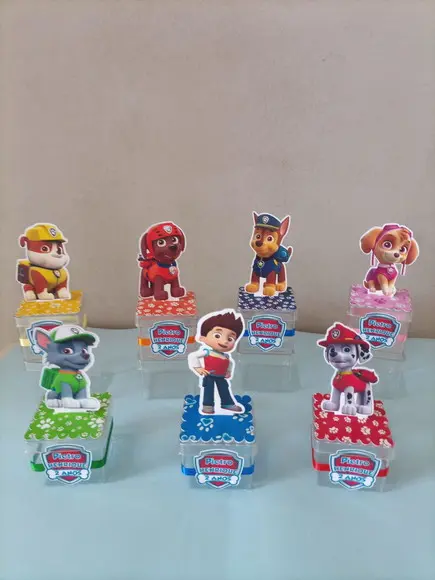 Caixa Acrilica Patrulha Canina Personalizada