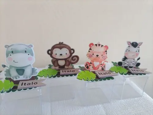 Caixinhas Acrílicas Safari Baby