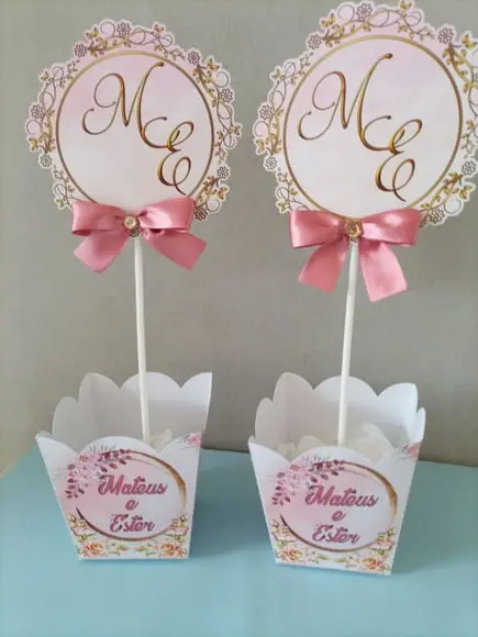 Centro de Mesa Casamento, Noivado