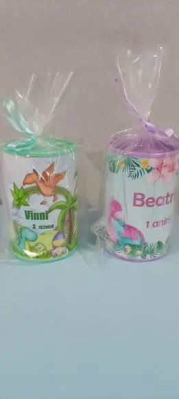 Cofrinhos Personalizado Dinossauros Menina e Menino