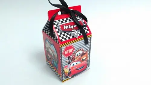 Kit 20 Caixa Milk Carros