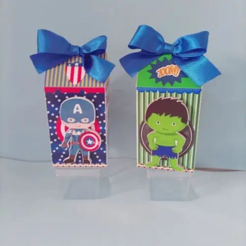 Kit 60 Peças Super Herois Cute