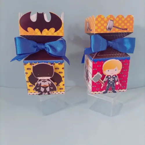 Kit 60 Peças Super Herois Cute