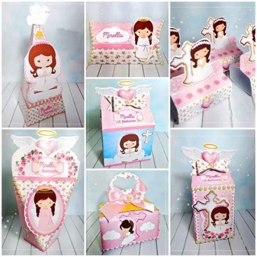 Kit batizado menina 50 pç