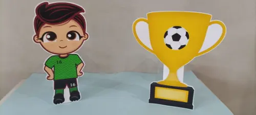 Kit com 2 Displays de Mesa Futebol