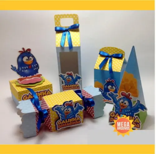 Kit com 30 Peças Galinha Pintadinha