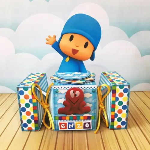 Kit Festa 30 Unidades Pocoyo + 15 Tags de Brinde