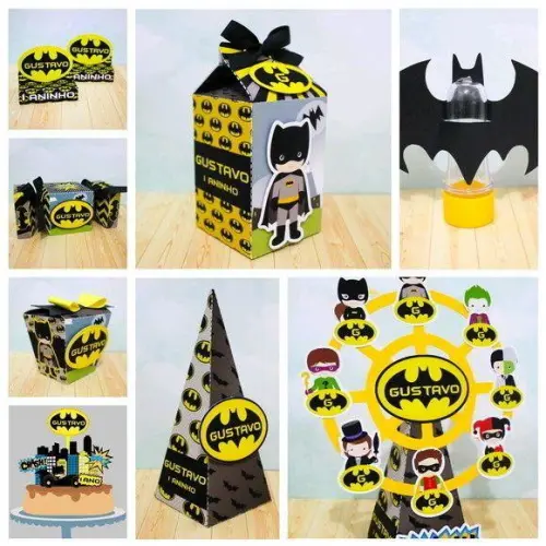 Kit Festa Batman + Topo de Bolo +brinde