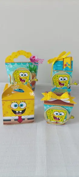Kit Festa Bob Esponja 40 Peças