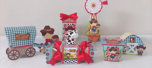 Kit Festa Fazendinha Menino 50 Peças