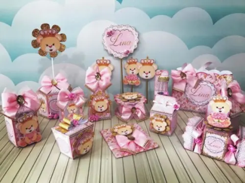 Kit Festa Personalizada Ursinha Princesa