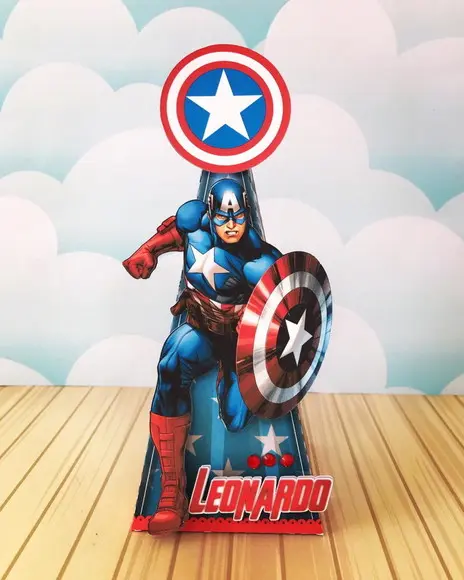 Kit Festa Só Um Bolinho Capitão América