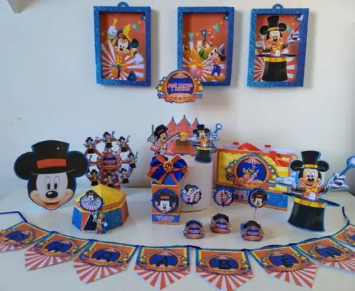 Kit Festa So Um Bolinho Circo do Mickey