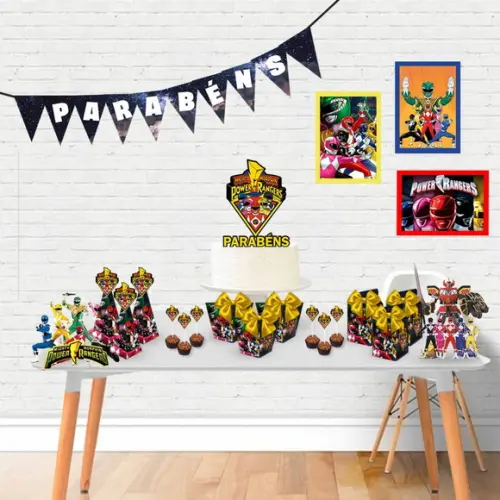 Kit Festa So Um Bolinho Power Rangers