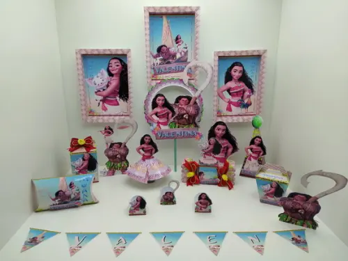Kit Festa Um Só Bolinho - Moana