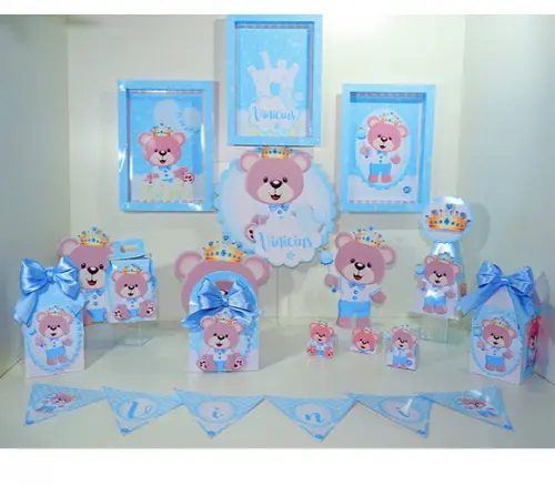 Kit Festa Um Só Bolinho - Ursinho Principe