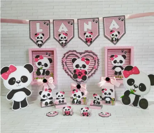 Kit Festa Um Só Bolinho Ursinha Panda