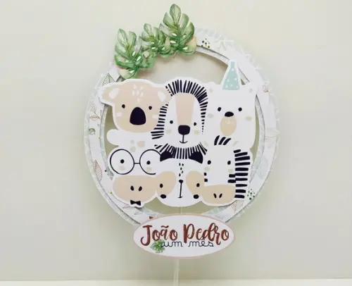 Kit Um Só Bolinho - Safari Minimalista