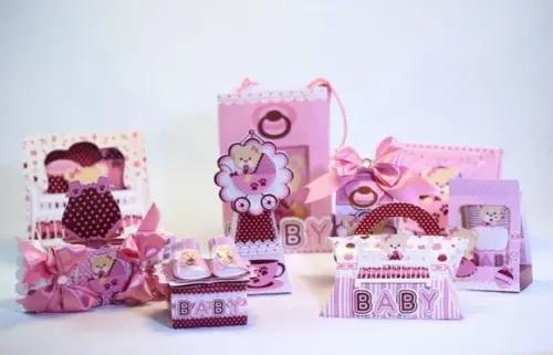 Lembrancinhas Chá de Bebê Menina Ursinha Rosa
