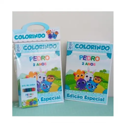 Livrinho de Colorir Bolofofos Menino