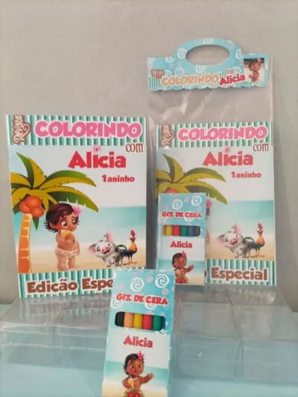Livro para Colorir Moana Baby